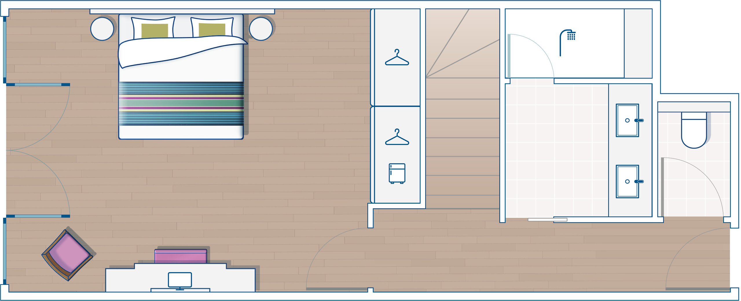Quarto Superior Familiar - Duplex