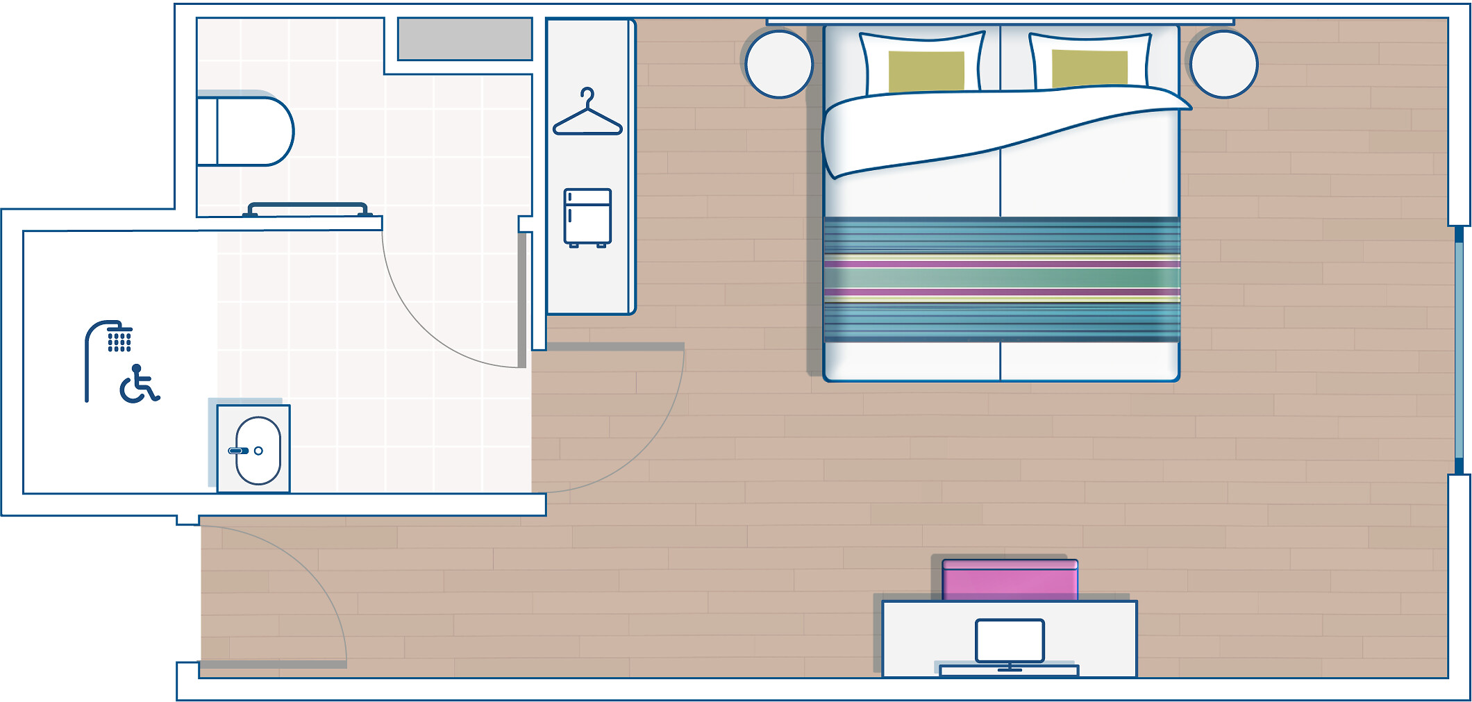Quarto Superior - Adaptado para pessoas com mobilidade reduzida